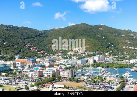 Centre ville, Road Town, Tortola, les îles Vierges britanniques (BVI), Petites Antilles, Caraïbes Banque D'Images