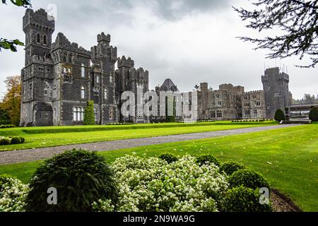 Château d'Ashford, Cong, comté de Mayo, Irlande, Panorama Banque D'Images