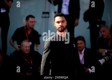 Il cast di 'les Banshees of Inishenin' sul Red Carpet di Venezia 79, la Biennale di Venezia 2022, Lido di Venezia, Italie Banque D'Images