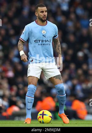 Manchester, Royaume-Uni. 12th févr. 2023. Kyle Walker de Manchester City pendant le match de la Premier League au Etihad Stadium de Manchester. Crédit photo à lire : Darren Staples/Sportimage crédit : Sportimage/Alay Live News Banque D'Images