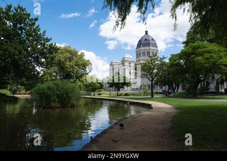 Royal Exhibition Building à Carlton Gardens, Melbourne, Australie ; Melbourne, Victoria, Australie Banque D'Images