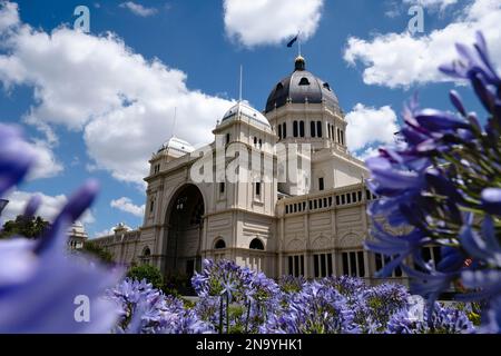 Royal Exhibition Building à Carlton Gardens, Melbourne, Australie ; Melbourne, Victoria, Australie Banque D'Images