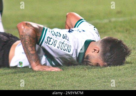 Curitiba, Brésil. 12th févr. 2023. PR - Curitiba - 02/12/2023 - PARANANENSE 2023, CORITIBA X SAOJOSEENSE - le joueur de Coritiba Rodrigo Pinho regrette une chance manquée lors d'un match contre Saojoseense au stade Couto Pereira pour le championnat Paranaense 2023. Photo: Gabriel Machado/AGIF/Sipa USA crédit: SIPA USA/Alay Live News Banque D'Images