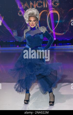 Des patineurs célèbres et leurs partenaires assistent à la séance photo Dancing on Ice au studio ITV de Hemel Hempstead avec: La Vivienne où: Hemel Hempstead, Royaume-Uni quand: 11 janv. 2023 crédit: Phil Lewis/WENN Banque D'Images