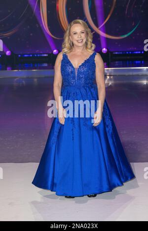 Des patineurs célèbres et leurs partenaires assistent à la séance photo Dancing on Ice au studio ITV de Hemel Hempstead avec: Jayne Torvill où: Hemel Hempstead, Royaume-Uni quand: 11 janv. 2023 crédit: Phil Lewis/WENN Banque D'Images
