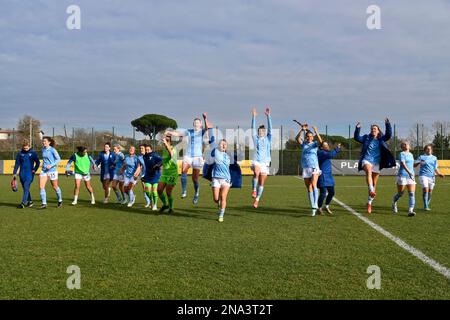 Formello, Italie. 12th févr. 2023. S. Lazio femmes pendant les 17th jours de la série B Championship entre S.S. Lazio Women et UPC Tavagnacco Femminile au stadio Mirko Fersini le 12th février 2023 à Formello, Italie. (Photo de Domenico Cippitelli/Pacific Press) Credit: Pacific Press Media production Corp./Alay Live News Banque D'Images