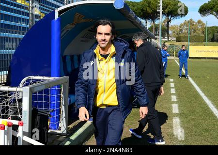 Formello, Italie, Italie. 12th févr. 2023. Alessandro Recenti de l'UPC Tavagnacco pendant les 17th jours de la série B Championship entre S.S. Lazio Women et UPC Tavagnacco Femminile au stadio Mirko Fersini le 12th février 2023 à Formello, Italie. (Credit image: © Domenico Cippitelli/Pacific Press via ZUMA Press Wire) USAGE ÉDITORIAL SEULEMENT! Non destiné À un usage commercial ! Banque D'Images