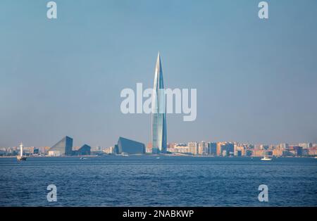 St. Petersbourg, Russie - 23 août , 2022: Centre Lakhta siège de Gazprom Banque D'Images