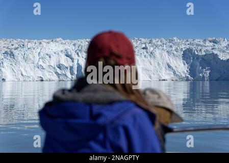 Visite du glacier de mise en forme au Groenland Banque D'Images