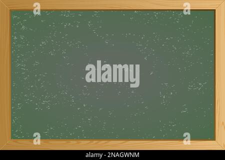 Vide Green School noir de fond texture avec cadre vectoriel. Modèle pour votre conception. Illustration vectorielle EPS10 Illustration de Vecteur