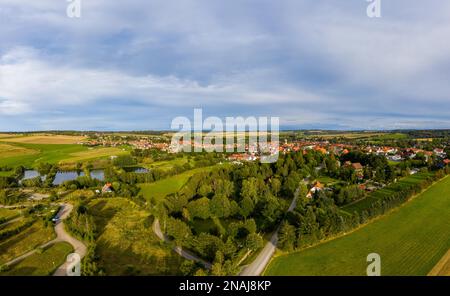 Vue sur Hasselfelde dans les montagnes Harz Banque D'Images