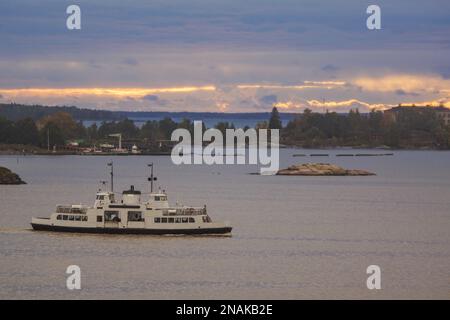 Vue panoramique sur mer contre sky pendant le coucher du soleil Banque D'Images