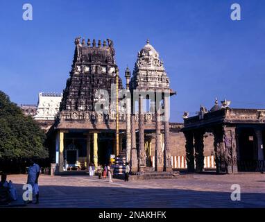 Temple de Varadharaja Perumal à Kancheepuram, Tamil Nadu, Inde, Asie Banque D'Images