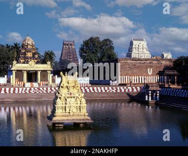 Varadharaja Perumal temple avec char à Kancheepuram, Tamil Nadu, Inde, Asie Banque D'Images