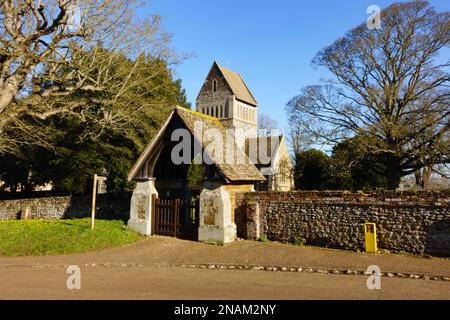 Église paroissiale de St Lawrences. Castle Rising, Kings Lynn, Norfolk Banque D'Images