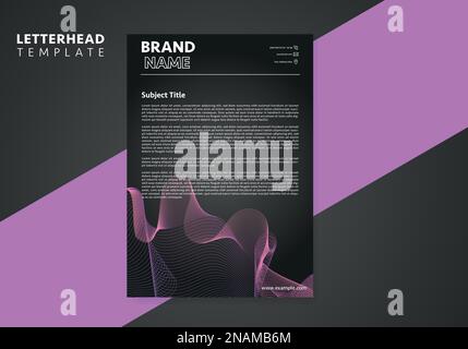 Modèle en-tête moderne d'entreprise. modèle de conception de tête de lettre moderne et créatif pour votre projet. En-tête, en-tête de lettre, lettre d'affaires Illustration de Vecteur