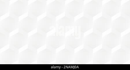 Motif nid d'abeille blanc dans un style réaliste pour l'impression et la décoration. Illustration vectorielle. Illustration de Vecteur