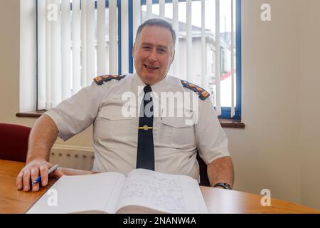 Bandon, West Cork, Irlande. 13th févr. 2023. An Garda Síochána a nommé un nouveau surintendant principal pour les divisions de Cork Ouest et du Nord. Le surintendant principal Vincent O'Sullivan, qui est basé à Bandon, remplace con Cadogan, qui a pris sa retraite en novembre 2022. Crédit : AG News/Alay Live News Banque D'Images