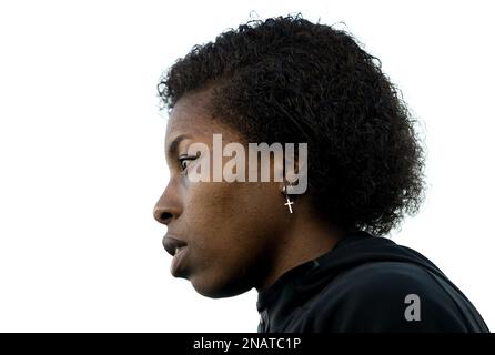 AMSTERDAM - Lineth Beerensteyn lors d'une formation des joueurs de football néerlandais à l'approche de deux jeux d'exposition en préparation de la coupe du monde l'été prochain en Australie et en Nouvelle-Zélande. ANP KOEN VAN WEEL Banque D'Images