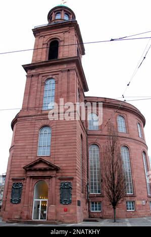 St. Paul's Church, Paulskirche, une ancienne église protestante, utilisée comme salle d'assemblée nationale, lieu du Parlement de Francfort en 1848, Allemagne Banque D'Images