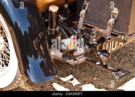 Enregistrement UU 4834 Rolls Royce utilisé comme voiture de mariage. Banque D'Images