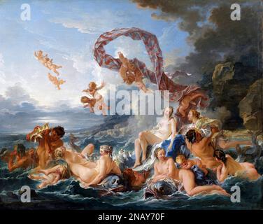 Le triomphe de Vénus de François Boucher (1703-1770), huile sur toile, 1770 Banque D'Images