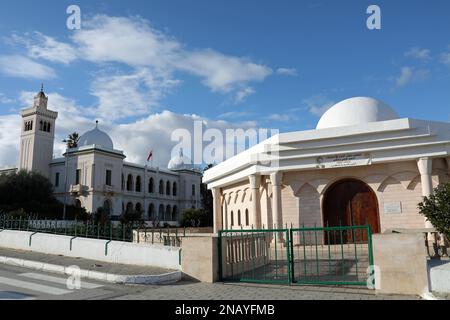 Farhat Hached Mausolée à Tunis Banque D'Images