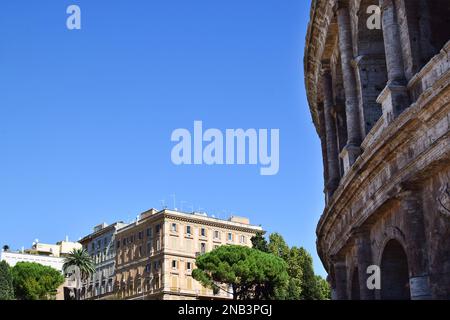 Colisée à Rome, Italie. Magnifique architecture de Rome. Détails extérieurs du colisée de Rome Banque D'Images