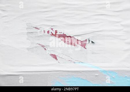 Affiche déchirée et papier couleur comme arrière-plan Banque D'Images