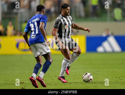 Belo Horizonte, Brésil, 13th février 2023. Hulk de l'Atletico Mineiro, pendant le match entre Cruzeiro et Atletico Mineiro, pour le championnat Mineiro 2023, au stade Arena Independencia, à Belo Horizonte sur 13 février. Photo: Gledston Tavares/DiaEsportivo/Alay Live News Banque D'Images