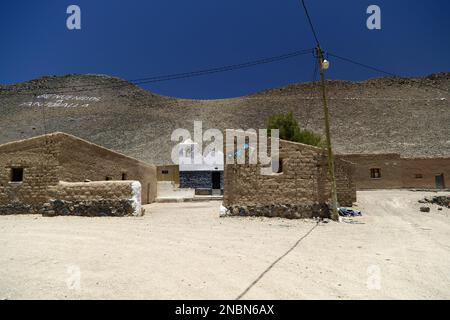 Les maisons de l'oasis d'Antovalla, Argentine Banque D'Images