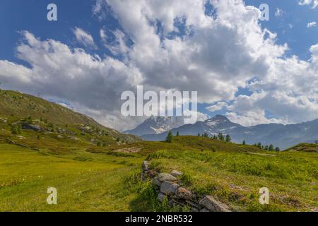 Paysage alpin au col du Simplon, Suisse Banque D'Images