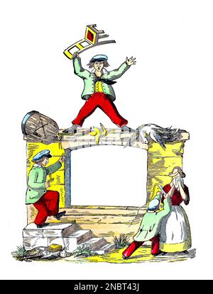 L'histoire de cruel Frederick. D'après la version allemande originale du livre ' Der Struwelpeter : oder lustige Geschichten und drollige Bilder : für Kinder von 3-6 Jahren ' [ Shockheaden Peter : ou histoires drôles et images drôles : Pour les enfants à partir de 3-6 ans ] par Hoffmann, Heinrich, 1809-1894 Date de publication 1879 Éditeur Philadelphie : Kohler Pub Co Banque D'Images