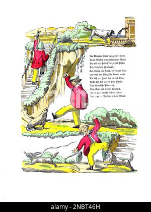 L'histoire de cruel Frederick. D'après la version allemande originale du livre ' Der Struwelpeter : oder lustige Geschichten und drollige Bilder : für Kinder von 3-6 Jahren ' [ Shockheaden Peter : ou histoires drôles et images drôles : Pour les enfants à partir de 3-6 ans ] par Hoffmann, Heinrich, 1809-1894 Date de publication 1879 Éditeur Philadelphie : Kohler Pub Co Banque D'Images