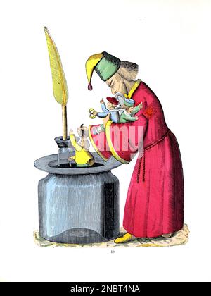 L'histoire des Inky Boys de la version allemande originale du livre ' Der Struwwelpeter : oder lustige Geschichten und drollige Bilder : für Kinder von 3-6 Jahren ' [ Shockheady Peter : ou histoires drôles et images drôles : Pour les enfants à partir de 3-6 ans ] par Hoffmann, Heinrich, 1809-1894 Date de publication 1879 Éditeur Philadelphie : Kohler Pub Co Banque D'Images