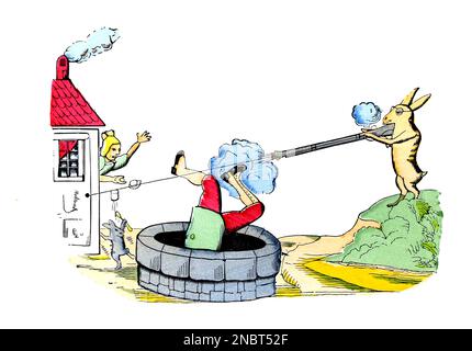 L'histoire de l'homme qui a sorti le tournage. D'après la version allemande originale du livre ' Der Struwelpeter : oder lustige Geschichten und drollige Bilder : für Kinder von 3-6 Jahren ' [ Shockheaden Peter : ou histoires drôles et images drôles : Pour les enfants à partir de 3-6 ans ] par Hoffmann, Heinrich, 1809-1894 Date de publication 1879 Éditeur Philadelphie : Kohler Pub Co Banque D'Images