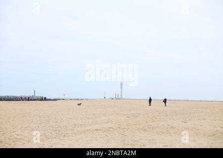 Ostende, Oostende est une ville côtière et une commune située dans la province de Flandre Occidentale, dans la région flamande de Belgique. Banque D'Images