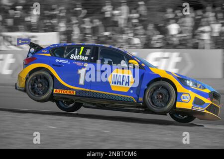 BTCC, British Touring car Championship, Knockhill 2022, Ashley Sutton, Ash Sutton, NAPA Racing UK, Ford Focus Banque D'Images