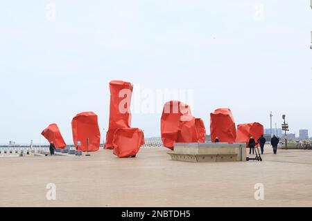 Ostende, Oostende est une ville côtière et une commune située dans la province de Flandre Occidentale, dans la région flamande de Belgique. Banque D'Images