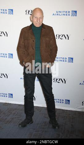 New York, NY, États-Unis. 13th févr. 2023. Patrick Stewart au Paramount Star Trek : projection de la dernière saison de Picard et questions-Réponses au 92Y à New York sur 13 février 2023. Crédit : RW/Media Punch/Alamy Live News Banque D'Images