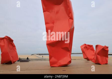 Ostende, Oostende est une ville côtière et une commune située dans la province de Flandre Occidentale, dans la région flamande de Belgique. Banque D'Images