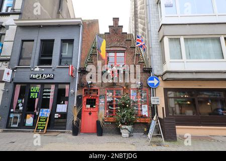 Ostende, Oostende est une ville côtière et une commune située dans la province de Flandre Occidentale, dans la région flamande de Belgique. Banque D'Images