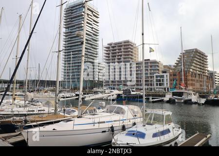 Ostende, Oostende est une ville côtière et une commune située dans la province de Flandre Occidentale, dans la région flamande de Belgique. Banque D'Images