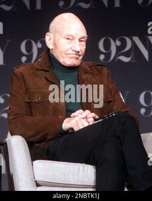 New York, NY, États-Unis. 13th févr. 2023. Patrick Stewart au Paramount Star Trek : projection de la dernière saison de Picard et questions-Réponses au 92Y à New York sur 13 février 2023. Crédit : RW/Media Punch/Alamy Live News Banque D'Images