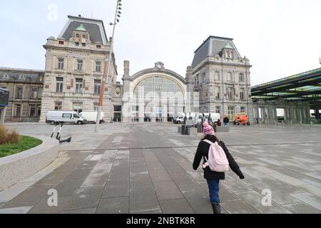 Ostende, Oostende est une ville côtière et une commune située dans la province de Flandre Occidentale, dans la région flamande de Belgique. Banque D'Images