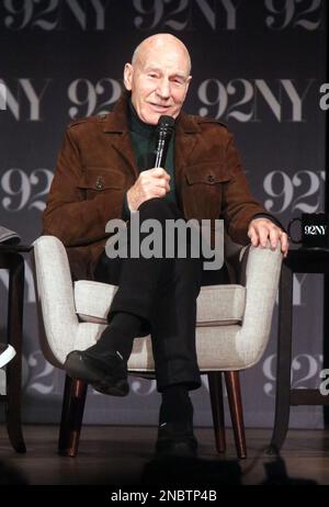 New York, NY, États-Unis. 13th févr. 2023. Patrick Stewart au Paramount Star Trek : projection de la dernière saison de Picard et questions-Réponses au 92Y à New York sur 13 février 2023. Crédit : RW/Media Punch/Alamy Live News Banque D'Images