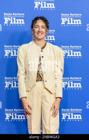 Florencia Martin – Conceptrice de production (Babylone) arrive au tapis rouge du Festival international du film de Santa Barbara 2023 pour recevoir le prix Variety Artisan au Arlington Theatre on 13 février 2023 à Santa Barbara, CA. (Photo de Rod Rolle/Sipa USA) Banque D'Images