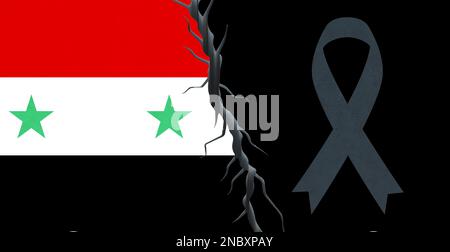 La Syrie pleure Banque D'Images