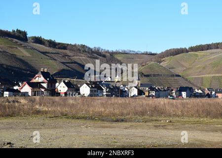 Dommages causés par les inondations à Dernau an der Ahr, plus d'un an plus tard encore visibles Banque D'Images