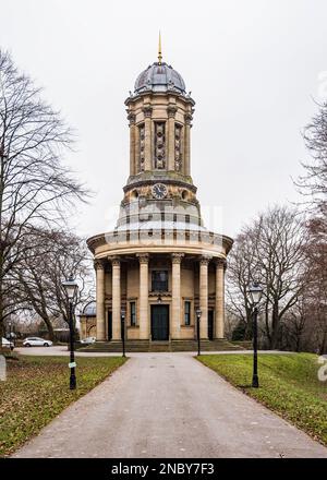 L'église de la réforme unie, un joyau architectural à Saltaire, Yorkshire de l'Ouest.Italianate architecture religieuse construite par Sir Titus Salt. Banque D'Images